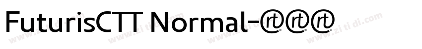 FuturisCTT Normal字体转换